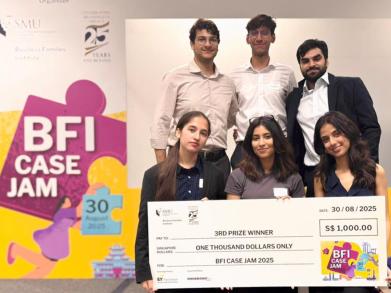 SDSB Team Wins 3rd Place at the BFI Case Jam in Singapore